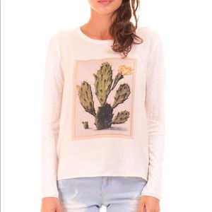 Maison Scotch Cactus Printed Top